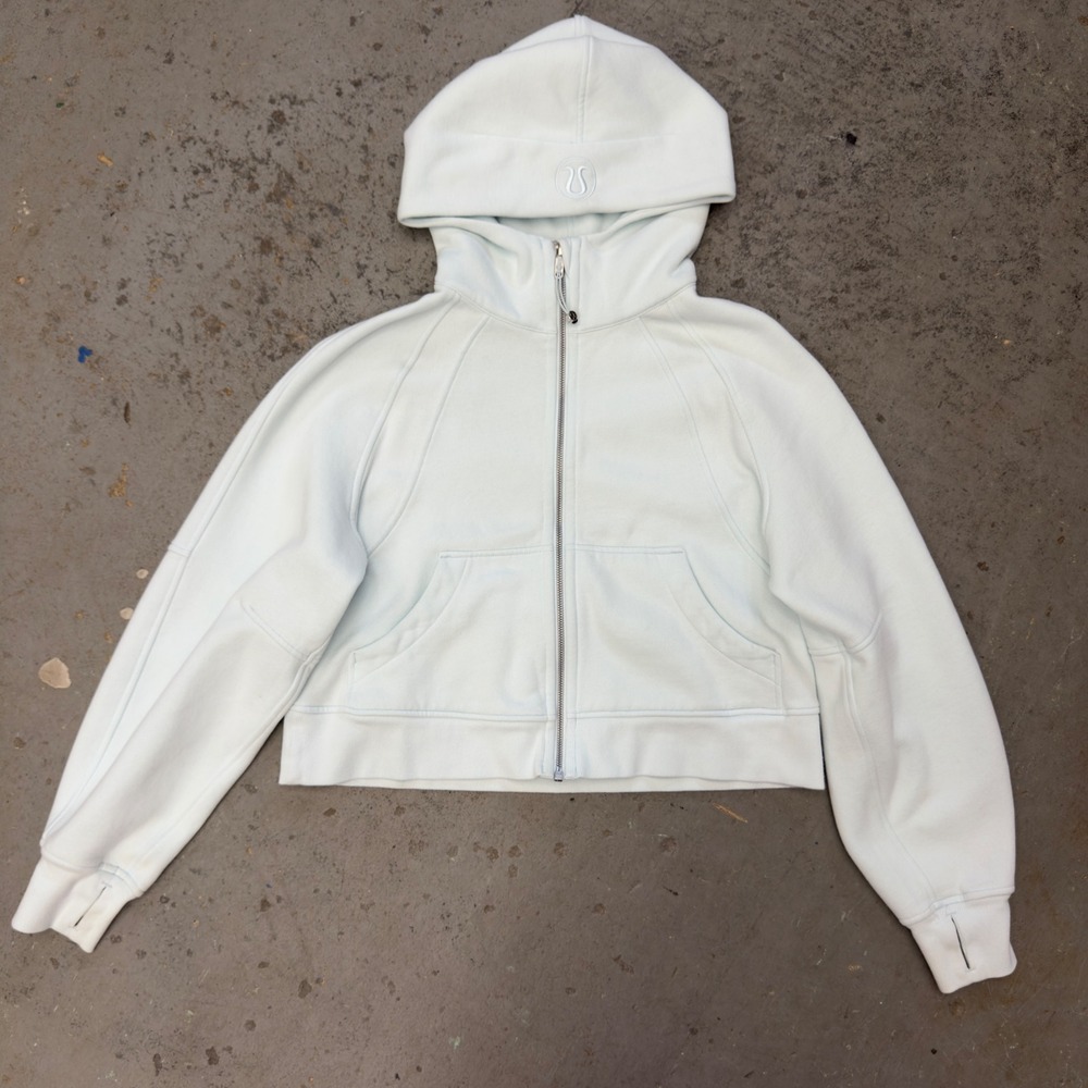 Lululemon Scuba Oversized Full Zip Hoodie Light Blue XS/S LW3EOZS